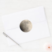 Sticker Rond Lunar Eclipse (4) 12:01 Le 15 avril 2014 (Enveloppe)
