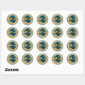Sticker Rond Lune (Feuille)