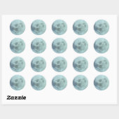 Sticker Rond Lune (Feuille)