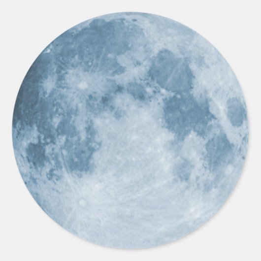 Sticker Rond Lune bleue (Devant)