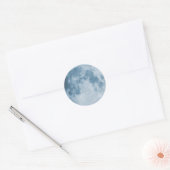 Sticker Rond Lune bleue (Enveloppe)