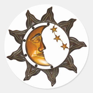 Sticker Rond Lune celtique