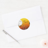 Sticker Rond Lune d'automne (Enveloppe)