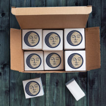 Lune dormante Magie Marine Bleu Vintage Céleste