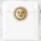 Sticker Rond Lune et soleil (Sac)