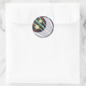 Sticker Rond Lune, Étoiles, Soleil Levant (Sac)