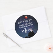 Sticker Rond Lune quand tu me manques famille longue distance (Enveloppe)