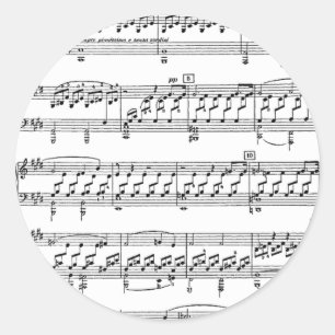Sticker Rond Lune-Sonate-Ludwig-Beethoven