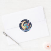 Sticker Rond Lune Whimsical & Star Creator (Enveloppe)