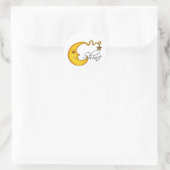 Sticker Rond LuneLuneBrille Avec Étoile (Sac)
