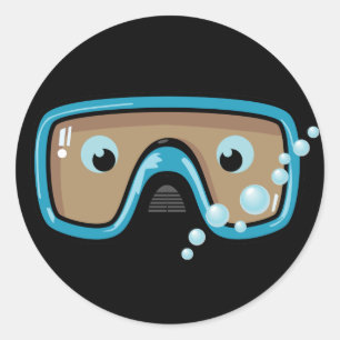 Sticker Rond Lunettes