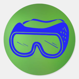 Sticker Rond Lunettes de sécurité ©AH2010