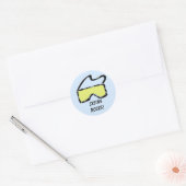 Sticker Rond Lunettes de Ski (Enveloppe)