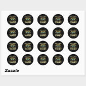 Sticker Rond Lunettes de ski freeride ski freestyle (Feuille)