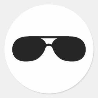 Sticker Rond lunettes de soleil
