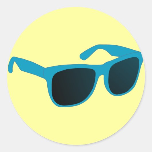 Sticker Rond lunettes de soleil (Devant)
