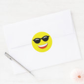 Sticker Rond Lunettes de soleil Emoji (Enveloppe)
