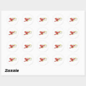 Sticker Rond Lunettes Flash Gauche (Feuille)