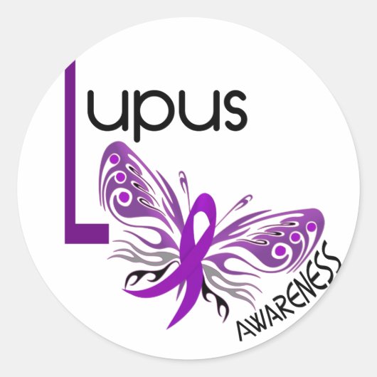 Sticker Rond Lupus BUTTERFLY 3.1 (Devant)