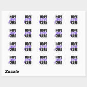 Sticker Rond Lupus Hope Love Cure (Feuille)