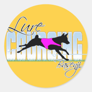 Sticker Rond Lure Courant Basenji