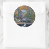 Sticker Rond L'Usine Grist Historique Sur Glade Creek 2 (Sac)