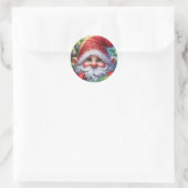Sticker Rond Lutin de Noël (Sac)