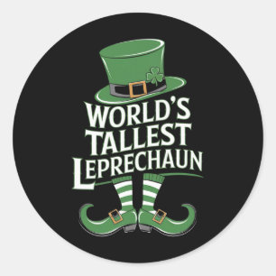 Sticker Rond Lutins de la Saint-Patrick irlandais le plus grand