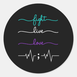 STICKER ROND LUTTE