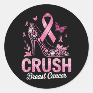 Sticker Rond Lutte contre le cancer du sein - Crush