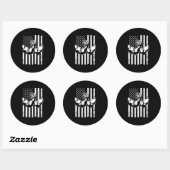 Sticker Rond Lutte contre le catch (Feuille)
