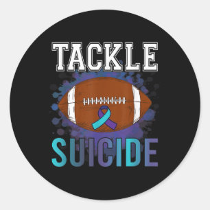 Sticker Rond Lutte contre le suicide Sensibilisation des femmes