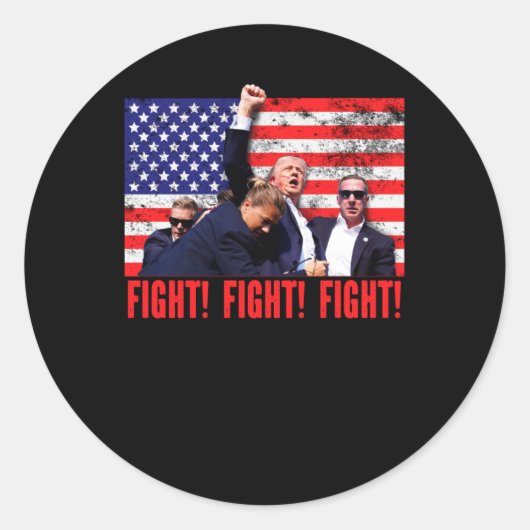 Sticker Rond Lutte contre le tir (Devant)