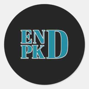 Sticker Rond Lutte Contre Les Maladies Du Rein