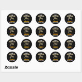 Sticker Rond Lutte Et Bière (Feuille)