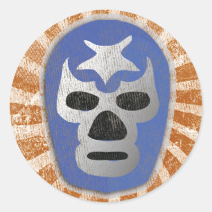 Sticker Rond Lutte mexicaine de Lucha Libre
