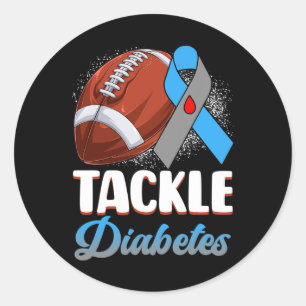 Sticker Rond Lutte Type 1 Sensibilisation Au Diabète Football B