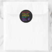 Sticker Rond Lutter contre la fibromyalgie (Sac)