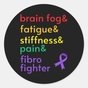 Sticker Rond Lutter contre la fibromyalgie