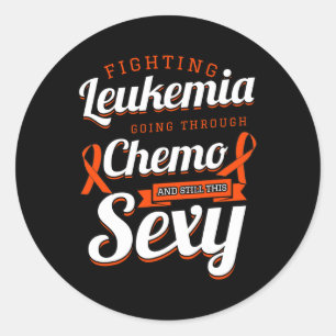 Sticker Rond Lutter contre la leucémie Cancer du sang Chimiothé