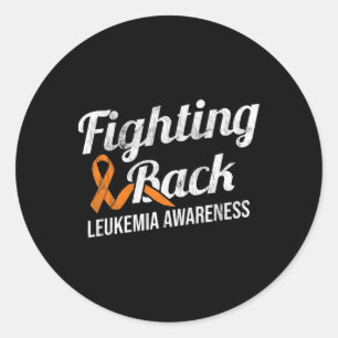 Sticker Rond Lutter Contre La Leucémie Ck Sensibilisation Leucé