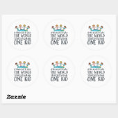 Sticker Rond Lutter contre la maltraitance envers les enfants C (Feuille)