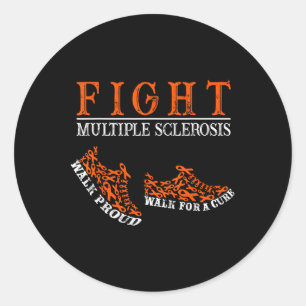 Sticker Rond Lutter contre la sclérose en plaques Sensibilisati