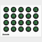 Sticker Rond Lutter Contre La Stigma Leopard Sensibilisation À (Feuille)