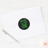 Sticker Rond Lutter contre la stigmatisation et la dépression d (Enveloppe)
