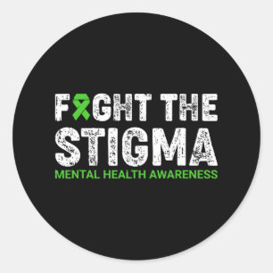 Sticker Rond Lutter contre la stigmatisation et la santé mental