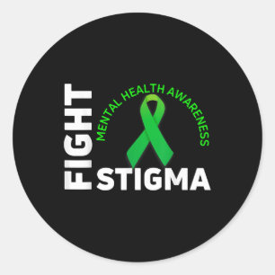 Sticker Rond Lutter contre la stigmatisation et la sensibilisat