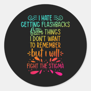 Sticker Rond Lutter contre la stigmatisation et la sensibilisat