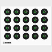 Sticker Rond Lutter contre la stigmatisation _ Mois de la sensi (Feuille)