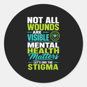 Sticker Rond Lutter contre la stigmatisation par l'auto-prise e